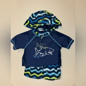 Floatimini Boys 3T Shark wave 3pc outfit
